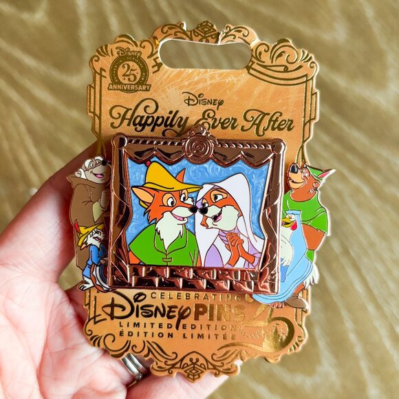 Disney Limited Edition 2,400 Robin Hood Slider Pin Happily Ever After Series - Picture 1 of 7